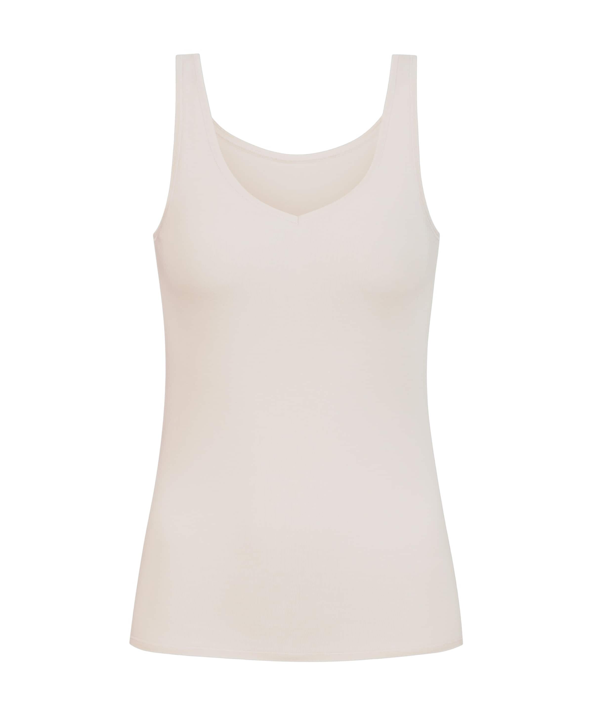 Dames hemd beige