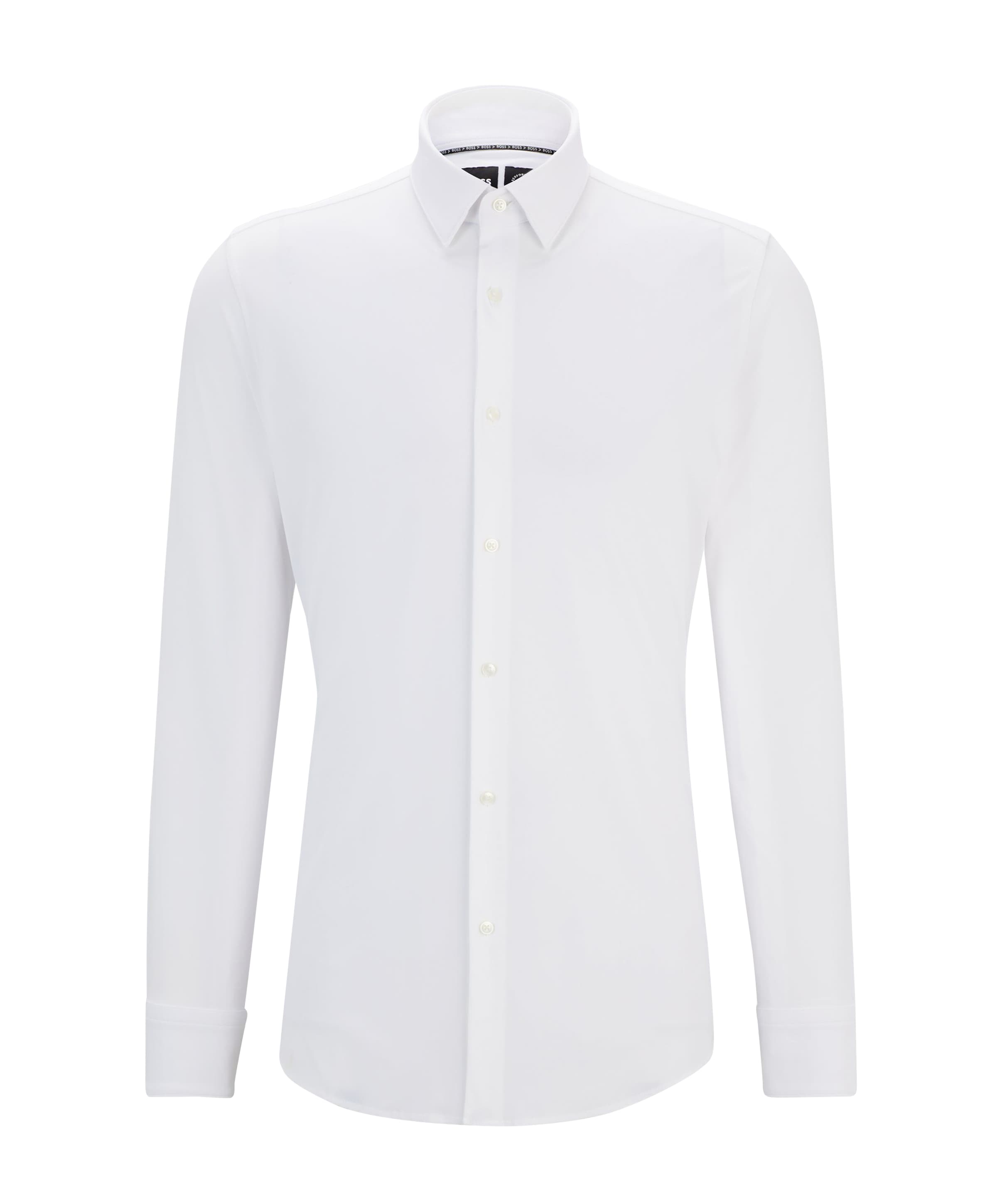 Heren overhemd lange mouw wit
