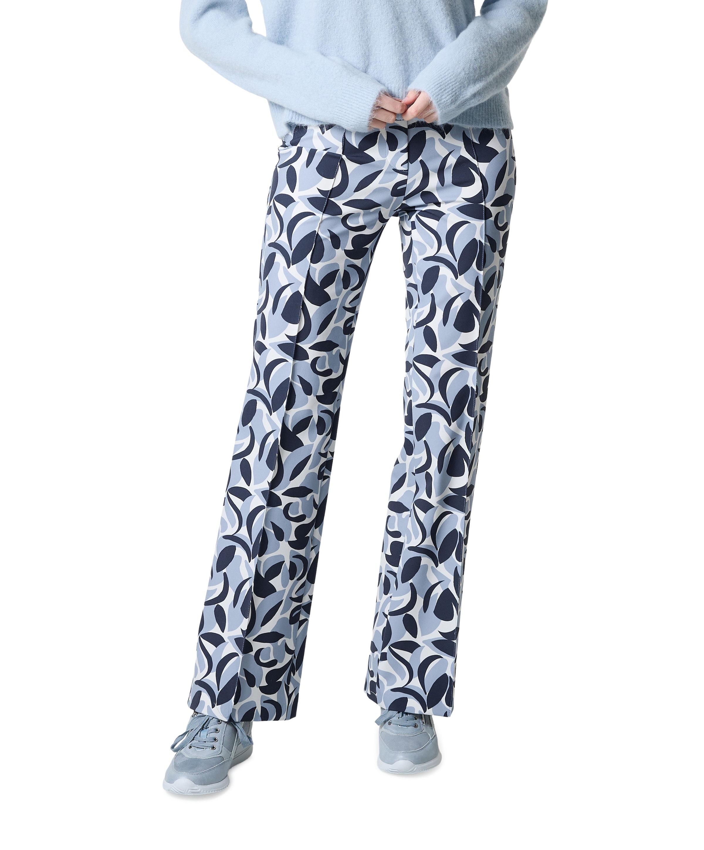 Bootcut Slim dames broek blauw