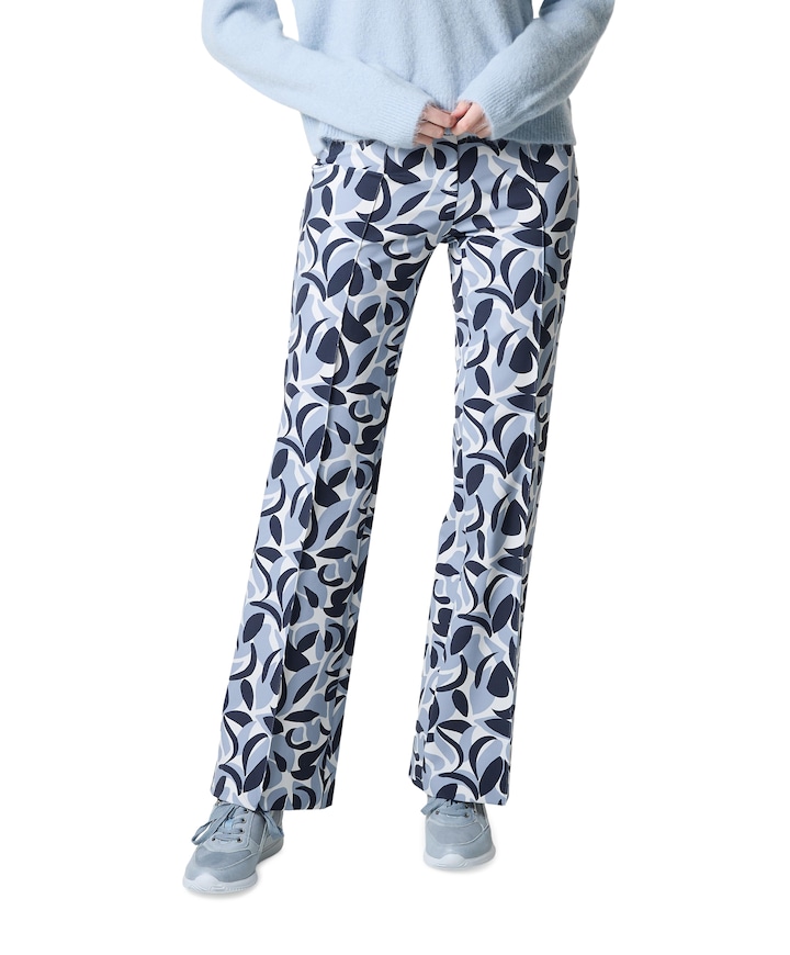 Bootcut Slim dames broek blauw