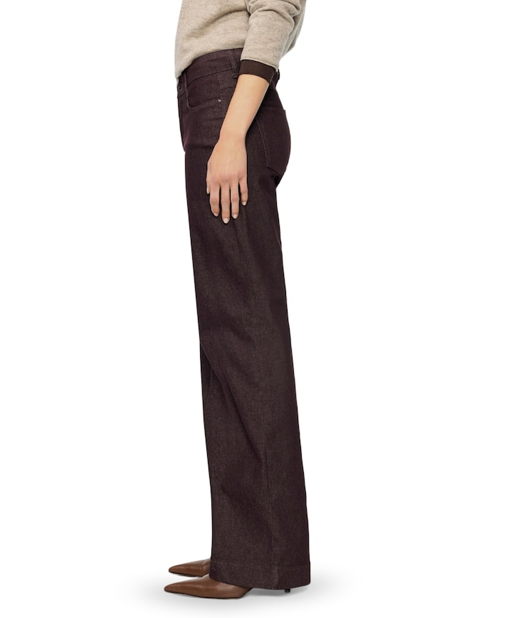 DREAM WIDE dames jeans bruin