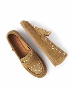 June Macy dames loafers beige