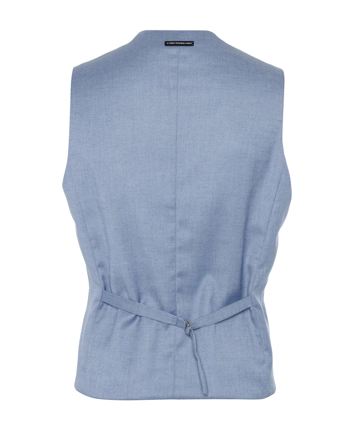 Heren gilet blauw
