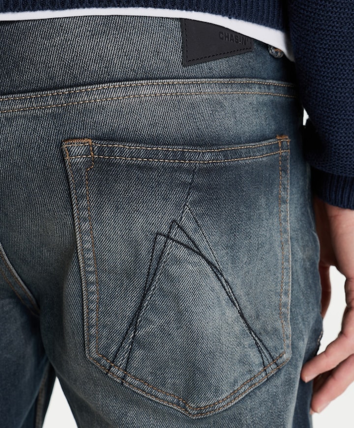 EVAN PEAK heren jeans blauw