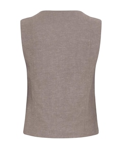 Dames gilet bruin
