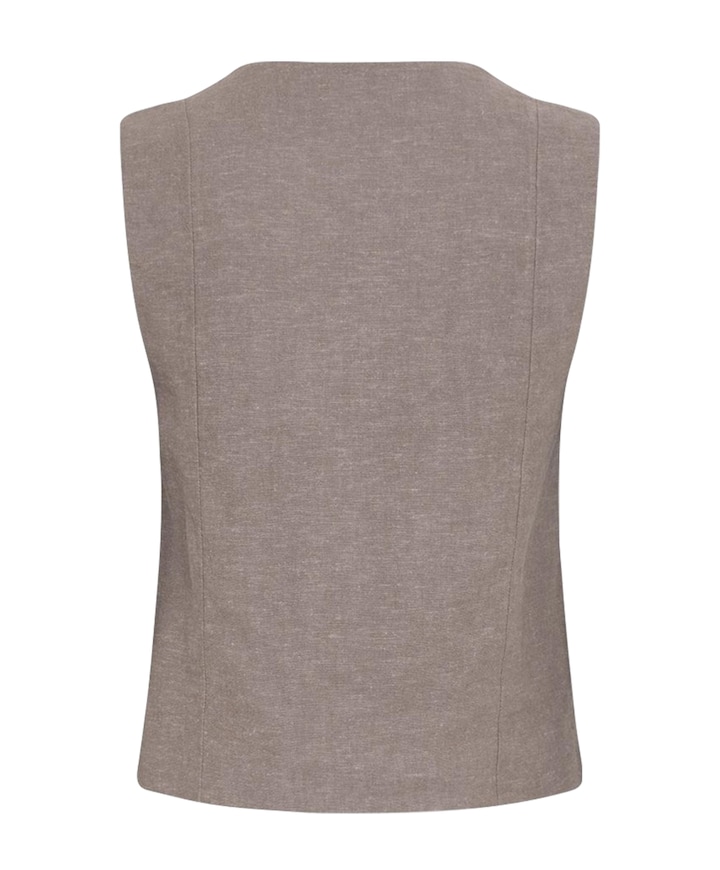 Dames gilet bruin