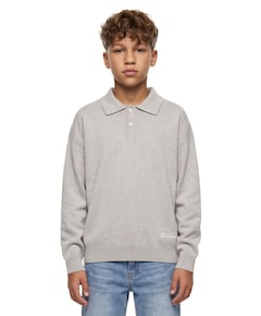 Jongens polo grijs