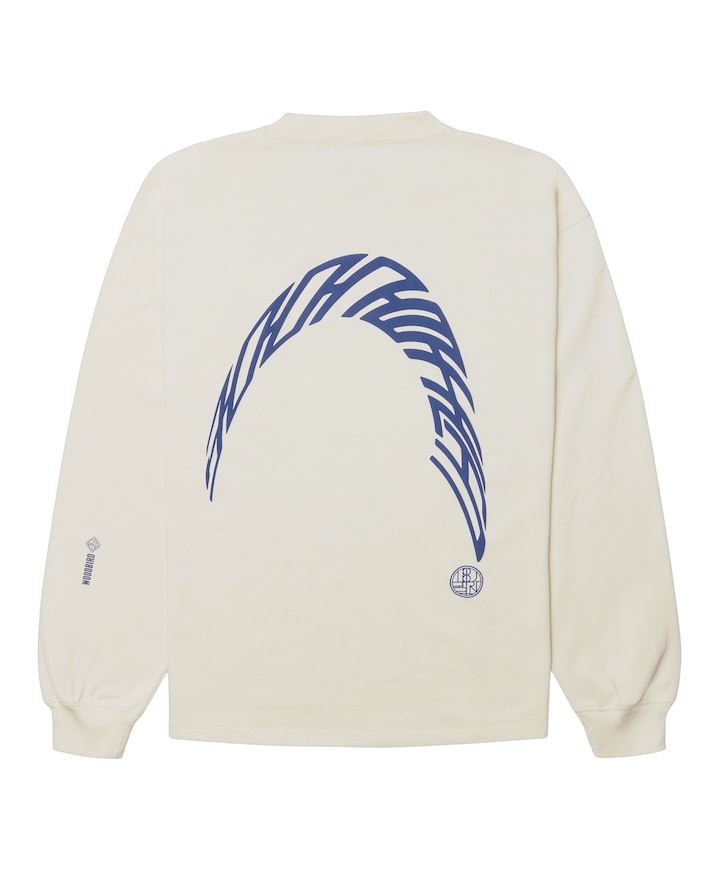Heren longsleeve ecru