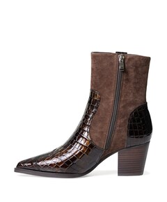 Sibylle dames enkellaarzen bruin