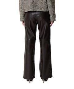 Colette faux leather L33 dames broek bruin