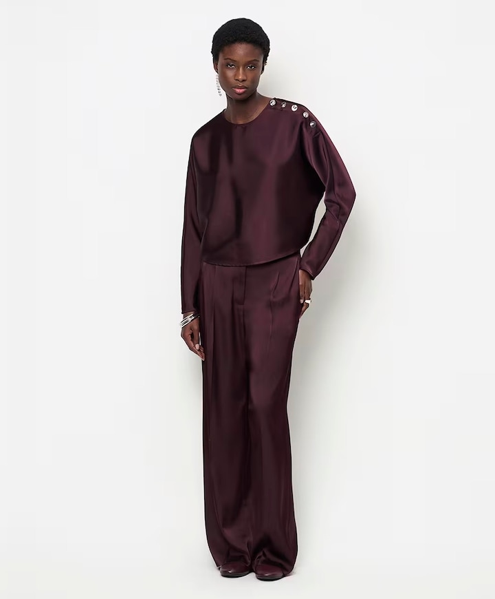 Dames blouse paars