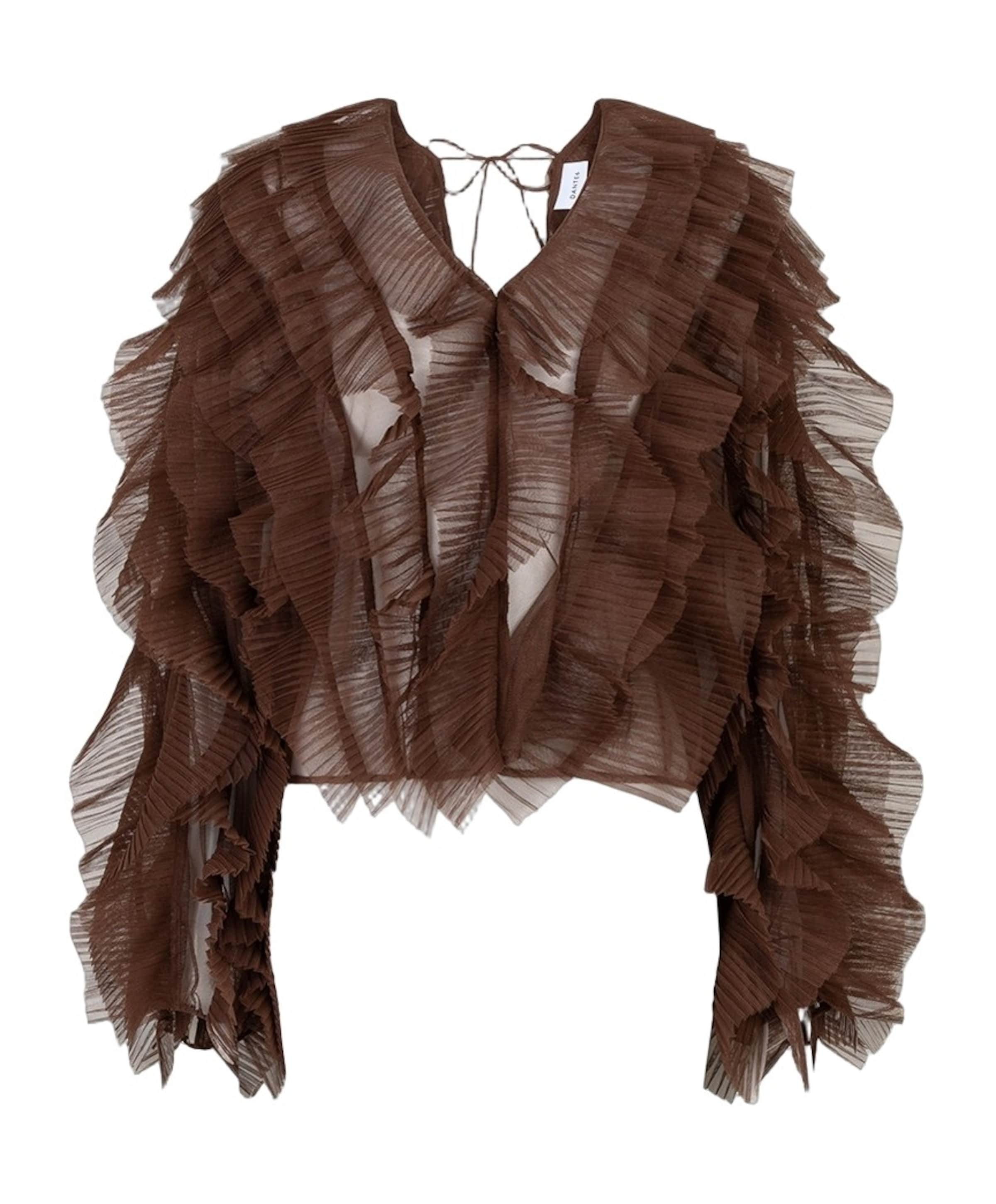 Dames blouse bruin