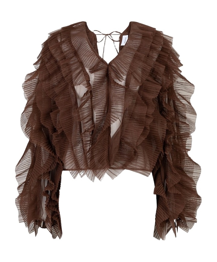 Dames blouse bruin