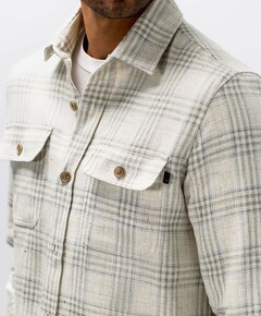Heren overshirt beige