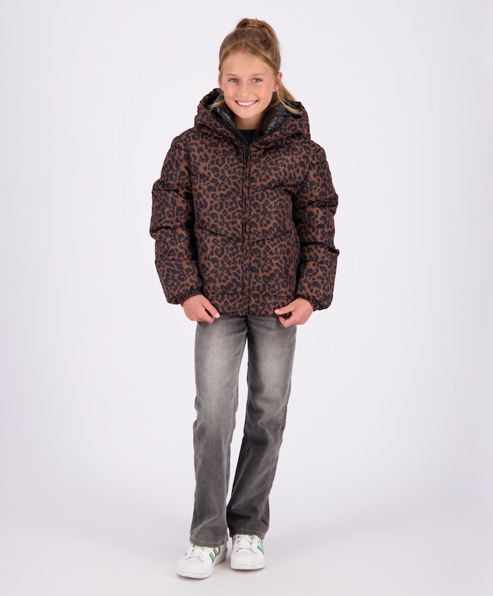 Meisjes jas bruin