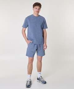 DYED SHORT SWEAT PANTS heren korte broek blauw