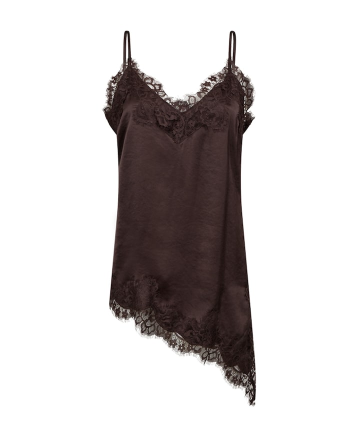 Dames top bruin
