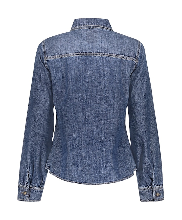 Dames blouse blauw