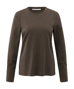 Dames longsleeve bruin