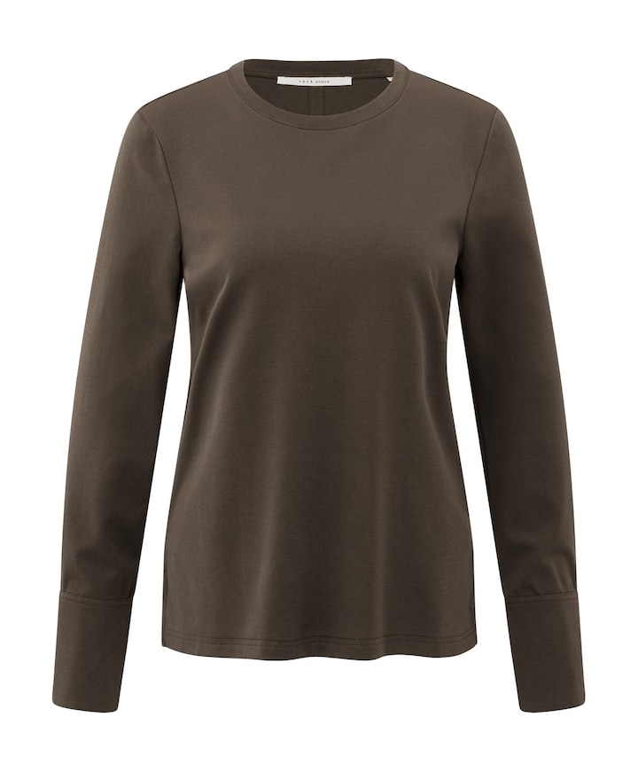 Dames longsleeve bruin
