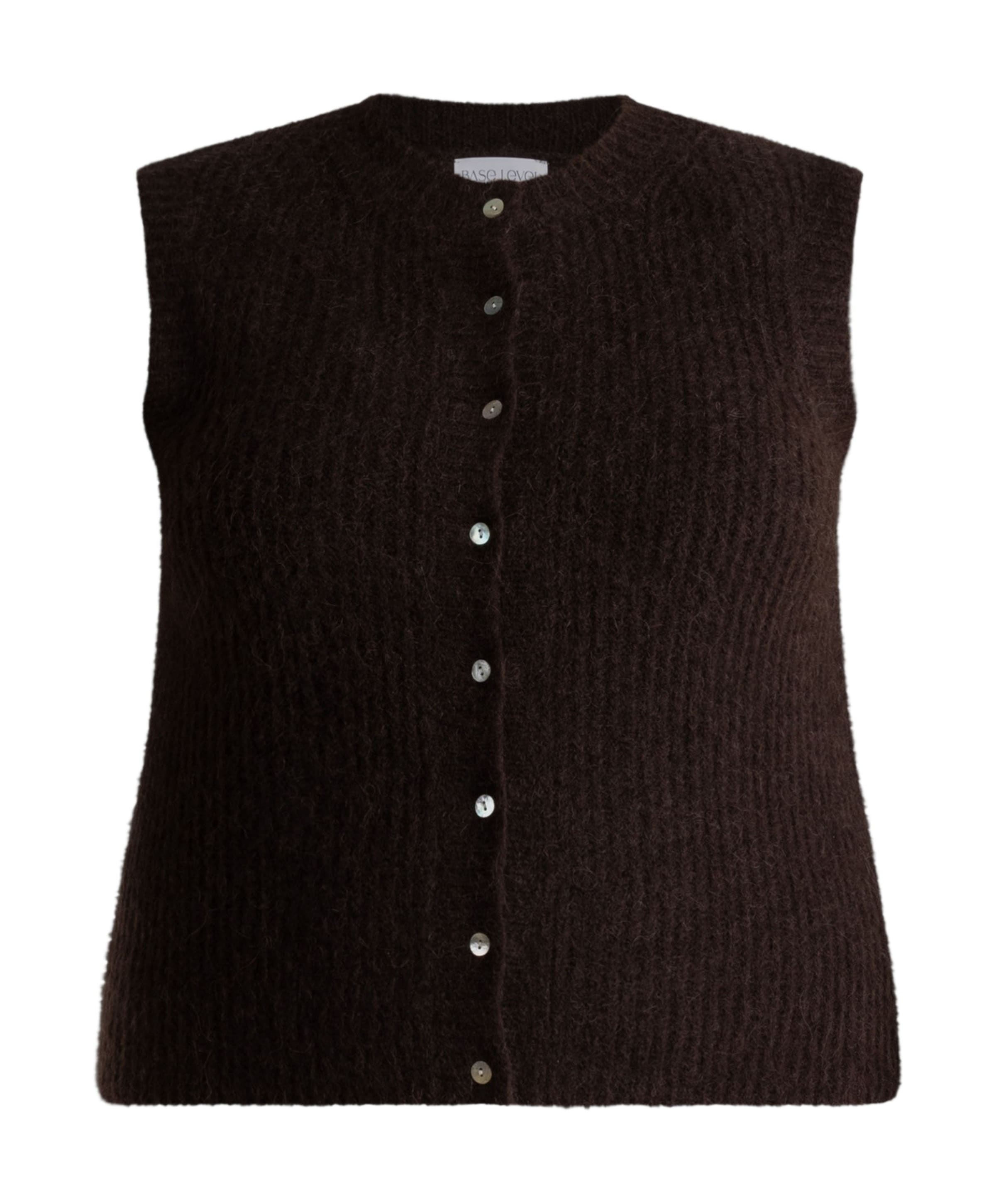 Dames vest bruin