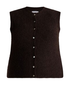 Dames vest bruin