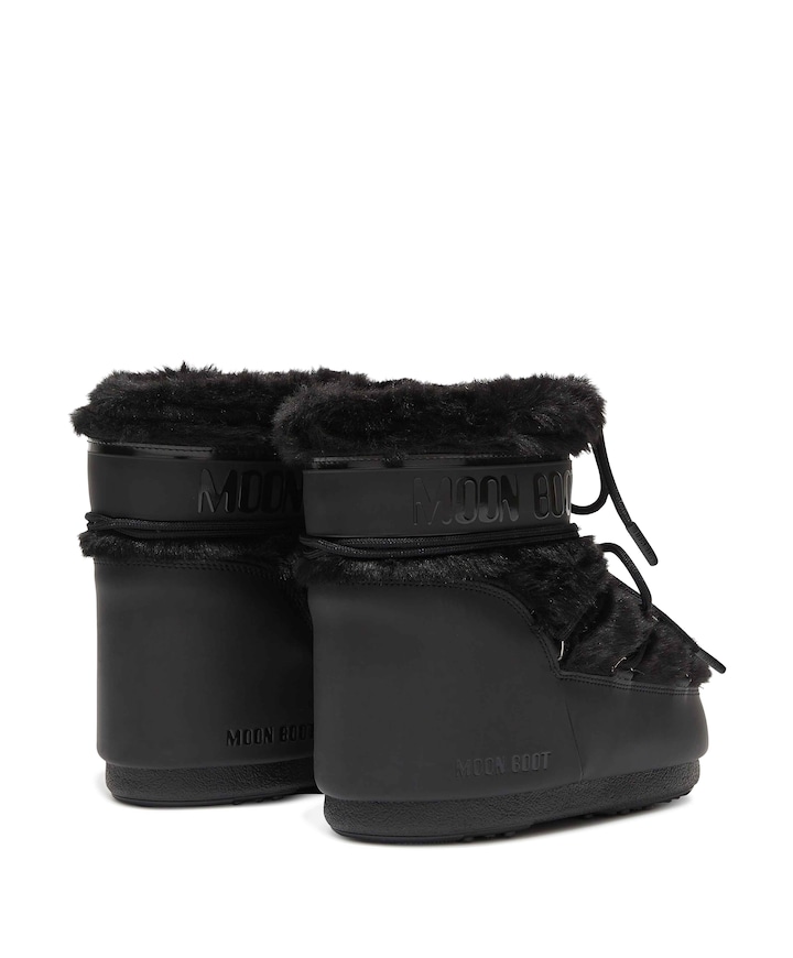 MB ICON LOW FAUX FUR dames boots zwart