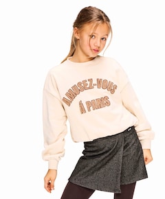 Meisjes trui beige