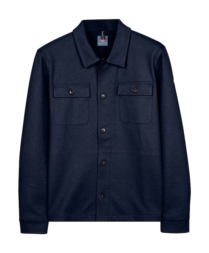 Heren overshirt blauw