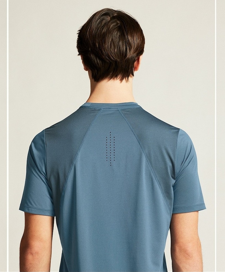 Heren t-shirt blauw