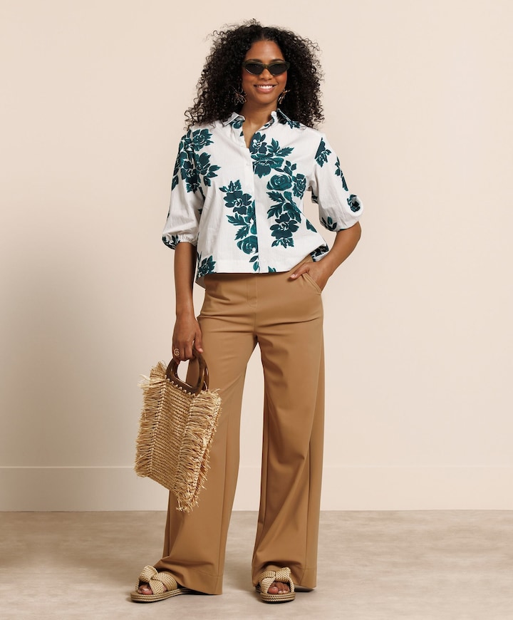 Dames blouse ecru