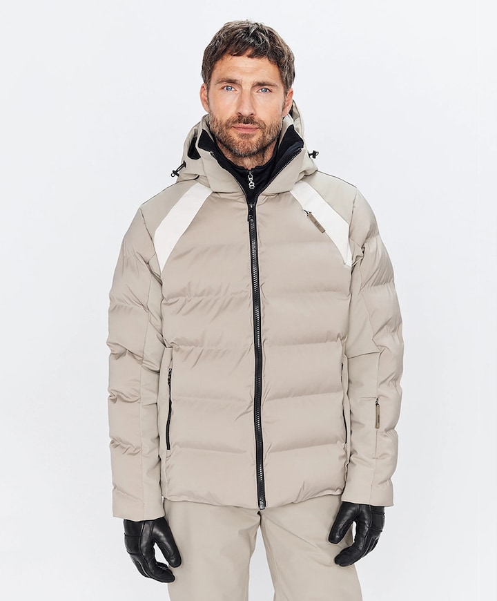 Heren ski-jas beige