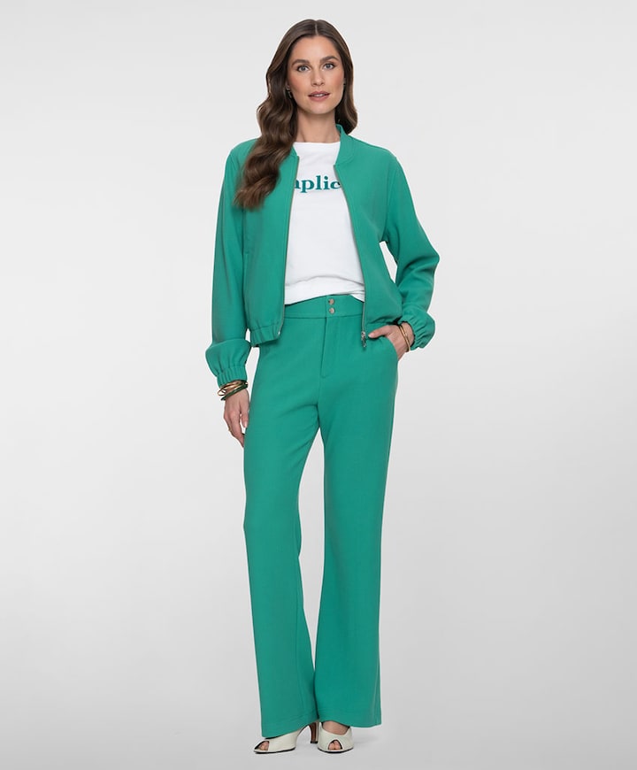Pants comfy dames broek groen