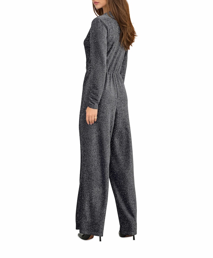 ONLRICH L/S GLITTER JUMPSUIT JRS dames jumpsuit zilver