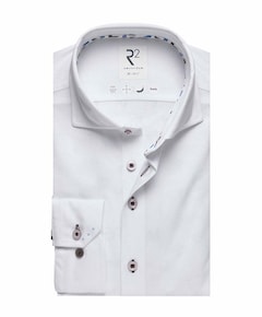 Heren overhemd extra lange mouw wit