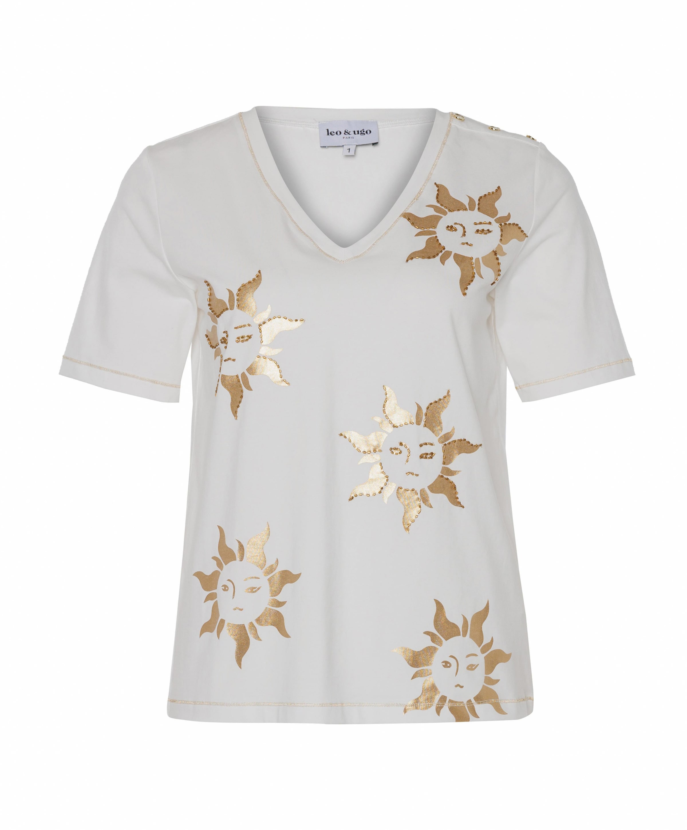 Dames T-shirt ecru