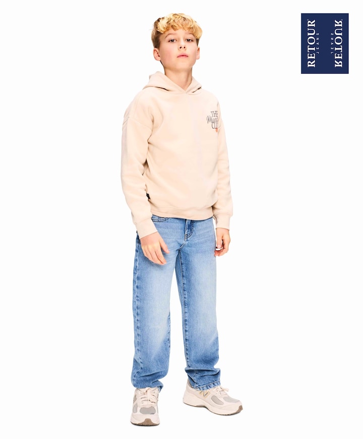 Jongens hoodie ecru