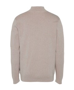 Heren trui met rits beige
