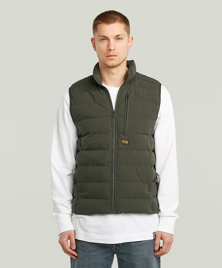 Heren bodywarmer groen