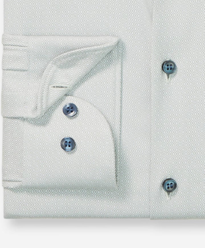 Heren overhemd lange mouw groen