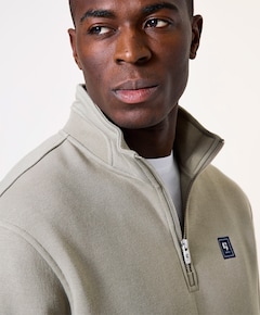 Sweater met rits groen