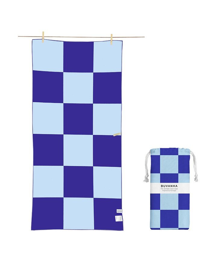 Badlaken medium blauw