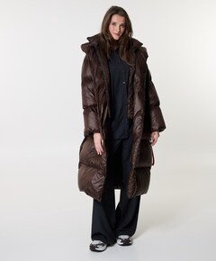 Dames jas bruin