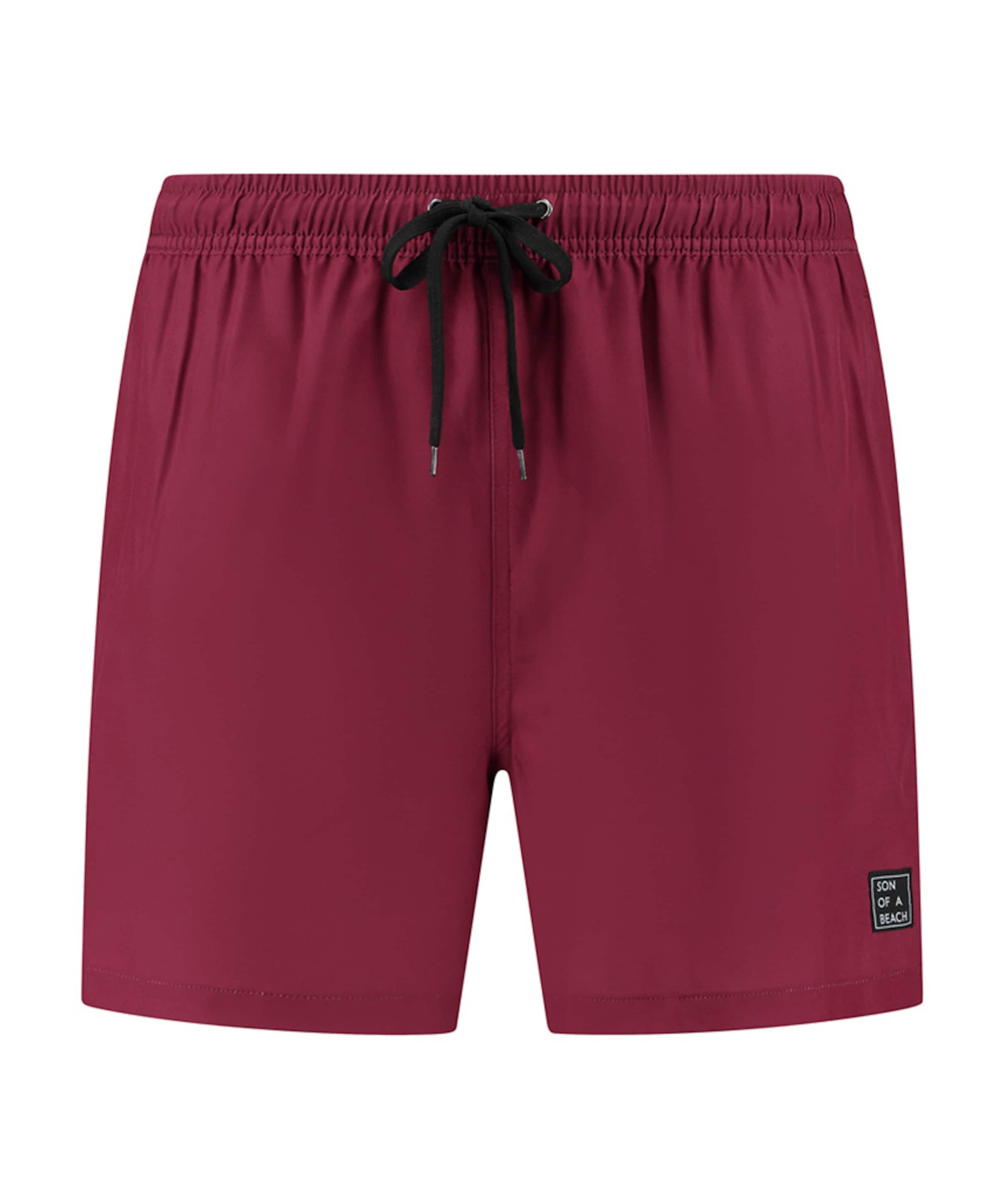Heren zwemshort bordeaux