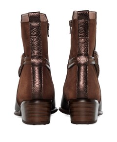 Verona dames enkellaarzen bruin