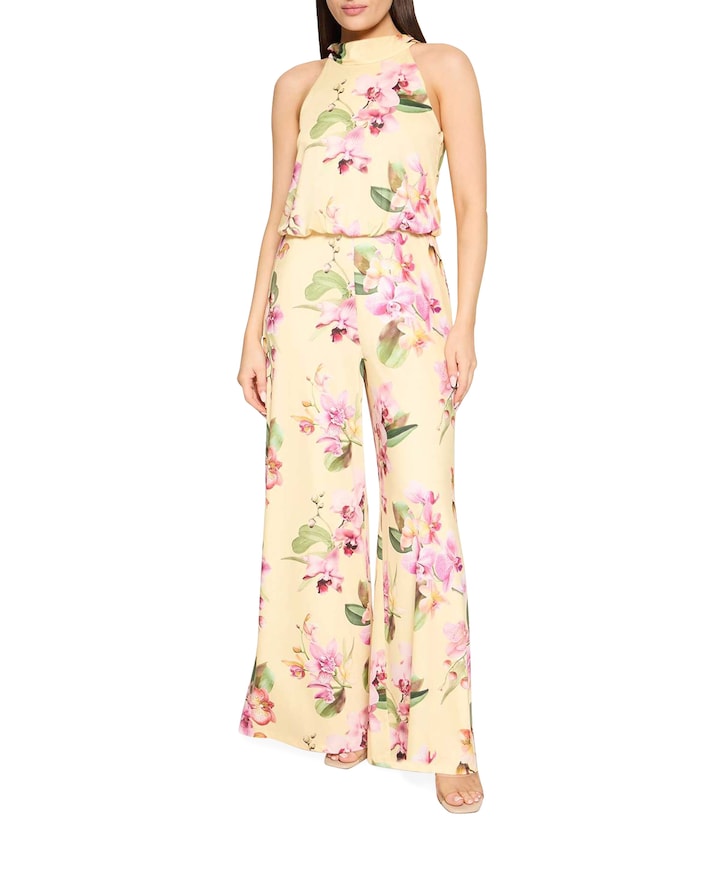 Overall Lang ohne Arm dames jumpsuit geel