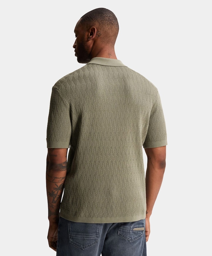 Heren polo groen