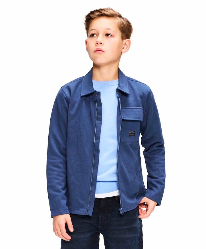 Jongens vest blauw