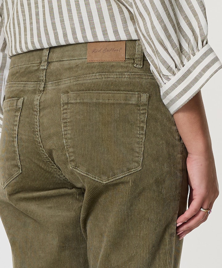 Diana Cord 10W dames broek groen