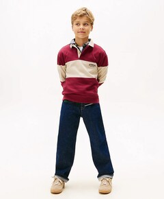 Jongens polo bordeaux